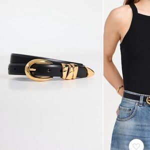 Madewell Triple Keeper Leather Belt-Size Small